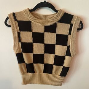 Cropped Sweater Tank